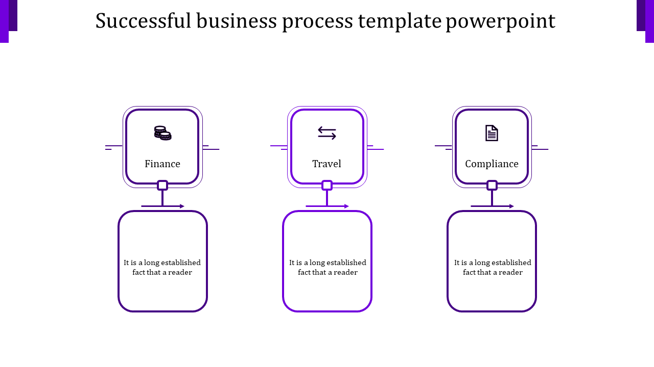business process template powerpoint-3-purple